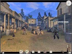 Once you've finished with this sequence, make sure that you take a few steps back - Chapter III: Level 1 Walkthrough - Chapter III - Call of Juarez - Game Guide and Walkthrough