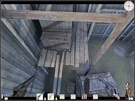Once again, you will have to use a large wooden platform - Chapter III: Level 1 Walkthrough - Chapter III - Call of Juarez - Game Guide and Walkthrough