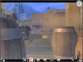 At least one of the enemies will leave a shotgun behind - Chapter III: Level 2 Walkthrough - Chapter III - Call of Juarez - Game Guide and Walkthrough