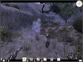 Some of the wolves may also be standing near the bushes (#1) - Chapter IV: Level 3 Walkthrough - Chapter IV - Call of Juarez - Game Guide and Walkthrough
