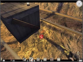 You should get closer to a large tunnel that leads to the upper part of this level (#1) - Chapter V: Level 1 Walkthrough - Chapter V - Call of Juarez - Game Guide and Walkthrough