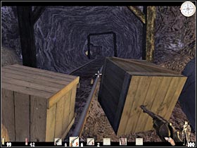You should be able to reach a second wagon here - Chapter V: Level 1 Walkthrough - Chapter V - Call of Juarez - Game Guide and Walkthrough