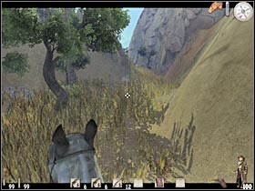 Once you've reached the forest area, you will have to turn left - Chapter X: Level 1 Walkthrough - Chapter X - Call of Juarez - Game Guide and Walkthrough