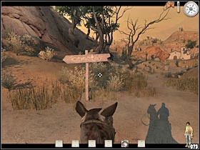 Once you've reached your destination, leave the horse and get closer to a civilian (#1) - Chapter XI: Level 1 Walkthrough - Chapter XI - Call of Juarez - Game Guide and Walkthrough