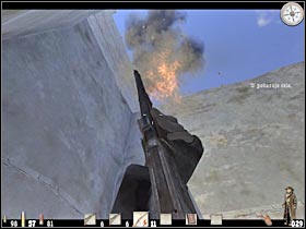 Keep shooting at the dynamite (#1) - Chapter XIV: Level 1 Walkthrough - Chapter XIV - Call of Juarez - Game Guide and Walkthrough