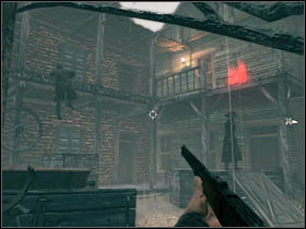 The first task, which is only for Thomas, is climbing the balcony, near the store with weapons (and helping Ray to do the same thing) - Chapter III - Brothers - Call of Juarez: Bound in Blood - Game Guide and Walkthrough