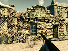 Going further you will reach a brick arch and you will reach the market [secret] - Chapter IV - Walkthrough - part 2 - Call of Juarez: Bound in Blood - Game Guide and Walkthrough