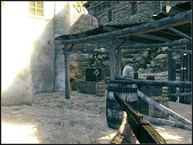 The second one is located in the place, where you have to attract snipers' attention playing as Ray (in the chest, under the roof) - Chapter IV - Secrets - Call of Juarez: Bound in Blood - Game Guide and Walkthrough