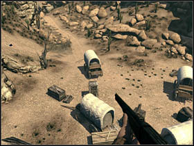 The chapter will start on the top of hill - Chapter V - Walkthrough - Call of Juarez: Bound in Blood - Game Guide and Walkthrough