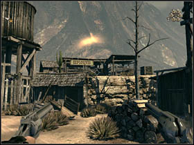 The separation will happen at the moment when you will leave a very characteristic mansion and Thomas with the use of the lasso will reach the other part of the backyard - Chapter V - Brothers - Call of Juarez: Bound in Blood - Game Guide and Walkthrough