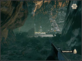 In the end of that cave in a place where the more open space is located [secret] you will be attacked by mini-boss - Chapter VI - Walkthrough - Call of Juarez: Bound in Blood - Game Guide and Walkthrough