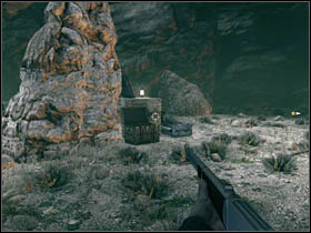 This secret is located in the chest text to the other treasures (during side mission), in a cave next to the fight with the mini-boss - Chapter V - Secrets - Call of Juarez: Bound in Blood - Game Guide and Walkthrough