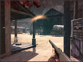 Further way leads you through the passage between buildings - Chapter VII - Walkthrough - part 2 - Call of Juarez: Bound in Blood - Game Guide and Walkthrough