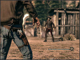 After leaving that building you will encounter Jim Peters who will appears in a short cut-scene - Chapter VIII - Walkthrough - Call of Juarez: Bound in Blood - Game Guide and Walkthrough
