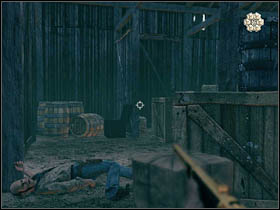 This secret is located in the barn on Jim Peters' farm (you have to enter that building in order to finish this side quest) - Chapter VIII - Secrets - Call of Juarez: Bound in Blood - Game Guide and Walkthrough