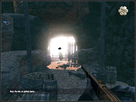 The whole way to the exit you will be forced to shot but the number of the enemies won't be overwhelming so you should cover that cave very smoothly - Chapter IX - Walkthrough - part 1 - Call of Juarez: Bound in Blood - Game Guide and Walkthrough