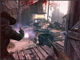 ... reach the first building on the ground - Chapter IX - Walkthrough - part 2 - Call of Juarez: Bound in Blood - Game Guide and Walkthrough