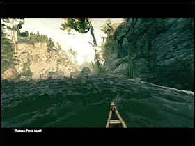 A bit further you will reach a narrow passage (left picture) - Chapter XI - Walkthrough - part 2 - Call of Juarez: Bound in Blood - Game Guide and Walkthrough