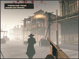 In that way you will get to the place where you'll be able to hear noises - Chapter XIII - Walkthrough - Call of Juarez: Bound in Blood - Game Guide and Walkthrough
