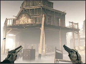 The first secret is hidden in the safe, next to the entrance to the bank - Chapter XIII - Secrets - Call of Juarez: Bound in Blood - Game Guide and Walkthrough