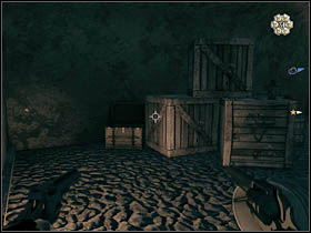The first secret is located in a room which you will enter right after leaving William's cell - Chapter XIV - Secrets - Ray - Call of Juarez: Bound in Blood - Game Guide and Walkthrough
