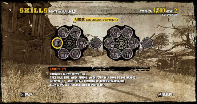 Ranger skill tree - Ranger - Skills - Call of Juarez: Gunslinger - Game Guide and Walkthrough