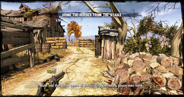 The entrance to the ruined shack - Episode 1 - Once Upon a Time in Stinking Springs - Walkthrough - Call of Juarez: Gunslinger - Game Guide and Walkthrough