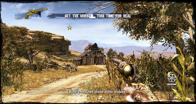 A view on the stable... again - Episode 1 - Once Upon a Time in Stinking Springs - Walkthrough - Call of Juarez: Gunslinger - Game Guide and Walkthrough