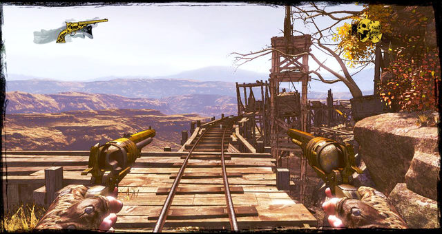 Tracks behind the storage area - Episode 5 - The Magnificent One - Walkthrough - Call of Juarez: Gunslinger - Game Guide and Walkthrough