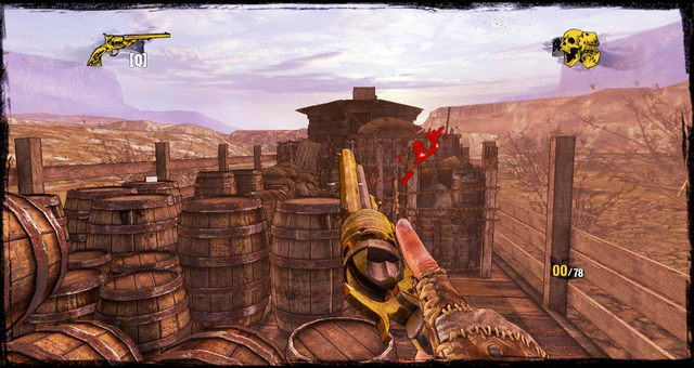 Barrel shootout - Episode 12 - Death Rides a Steel Stallion - Walkthrough - Call of Juarez: Gunslinger - Game Guide and Walkthrough