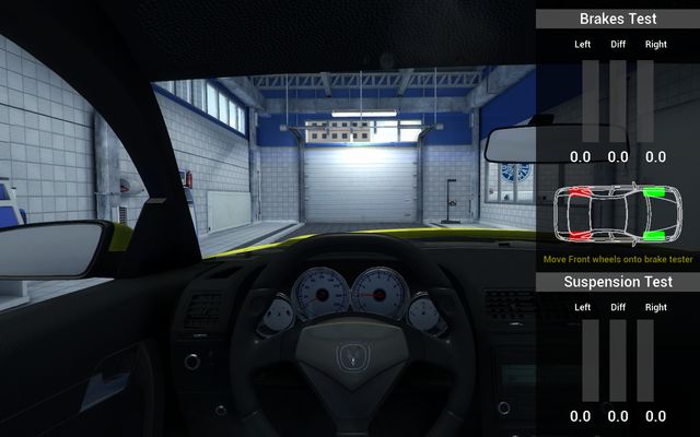 That is the right moment to start braking. - Test drive - Basics of gameplay - Car Mechanic Simulator 2014 - Game Guide and Walkthrough