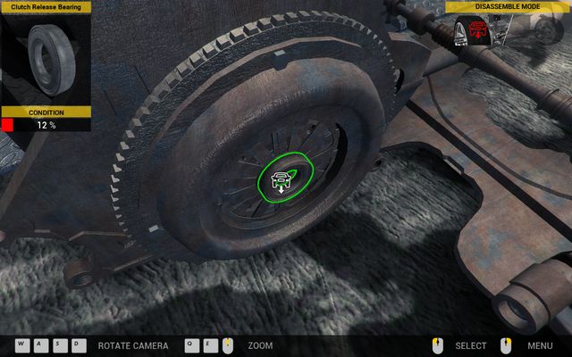 Clutch release bearing is one of the two problematic elements. - Order 6 - Aisan Cougar - Orders - First garage - Car Mechanic Simulator 2014 - Game Guide and Walkthrough