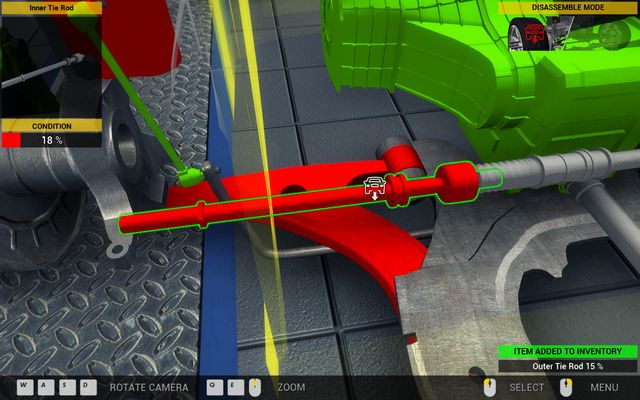 There is a lot of red - a half of the left suspension for replacement! - Order 24 - Vulcan Spectre - Orders - Second garage - Car Mechanic Simulator 2014 - Game Guide and Walkthrough