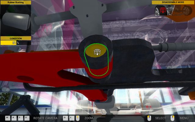 The rubber bushing is often ignored - but very important - part of the car's suspension. - Order 27 - Genesis Town - Orders - Second garage - Car Mechanic Simulator 2014 - Game Guide and Walkthrough