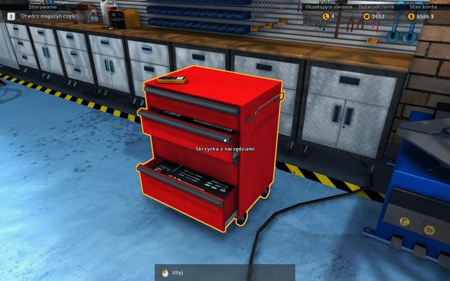 You gain access to upgrades through the toolbox. - Buying upgrades - Basics of gameplay - Car Mechanic Simulator 2015 - Game Guide and Walkthrough