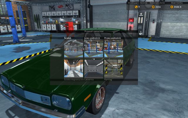 This tab allows you to easily move car between various places in the garage. - Using jack - Basics of gameplay - Car Mechanic Simulator 2015 - Game Guide and Walkthrough