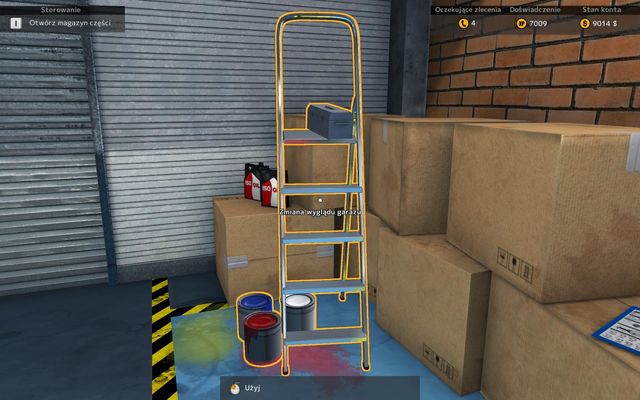 Ladder allows you to change the looks of your garage - Virtual walk through the garage - Car Mechanic Simulator 2015 - Game Guide and Walkthrough