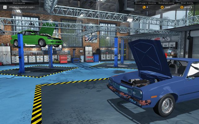 Main room is obviously the command center - here you will find three places for car - one in the center and two on sides - the latter have a jack as well - Virtual walk through the garage - Car Mechanic Simulator 2015 - Game Guide and Walkthrough
