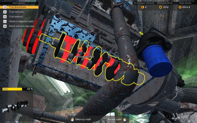 To get to the crankshaft you must disassemble half of the car! - How to get to crankshaft? - Advanced renovation operations - Car Mechanic Simulator 2015 - Game Guide and Walkthrough