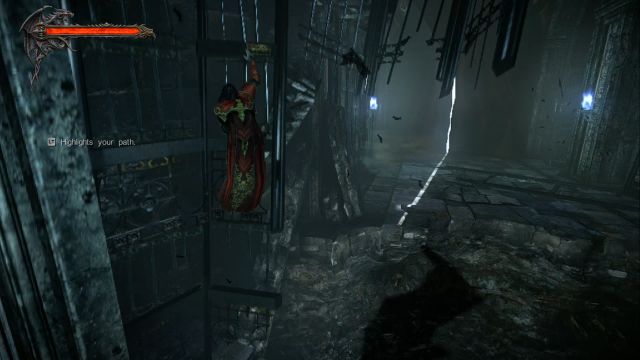 Metal fence that you much climb in order to get to the other side. - Prologue - Castle Siege - The Main Campaign - walkthrough - Castlevania: Lords of Shadow 2 - Game Guide and Walkthrough