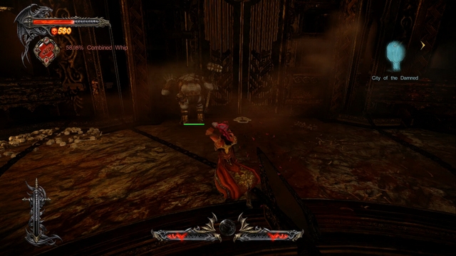 Dungeon Jailer stunned with his own attack. - Mission 2 - The Three Gorgons - The Main Campaign - walkthrough - Castlevania: Lords of Shadow 2 - Game Guide and Walkthrough