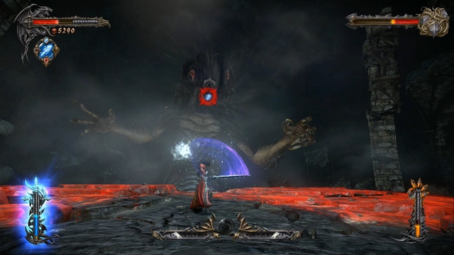 Use Void Projections when Gorgon prepares his Fire Breath attack. - Mission 2 - The Three Gorgons - The Main Campaign - walkthrough - Castlevania: Lords of Shadow 2 - Game Guide and Walkthrough