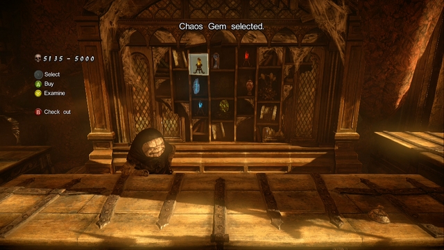 Chupacabras store - you can buy Gems, Relics and Dungeon Keys. - Mission 2 - The Three Gorgons - The Main Campaign - walkthrough - Castlevania: Lords of Shadow 2 - Game Guide and Walkthrough