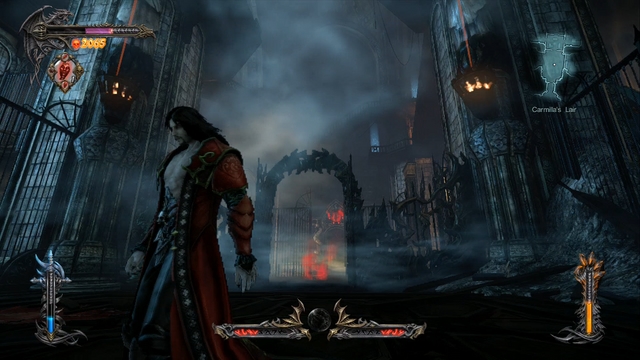 In the distance you can see two collectibles - unfortunately, both are out of your reach. - Mission 5 - The Blood Curse - The Main Campaign - walkthrough - Castlevania: Lords of Shadow 2 - Game Guide and Walkthrough