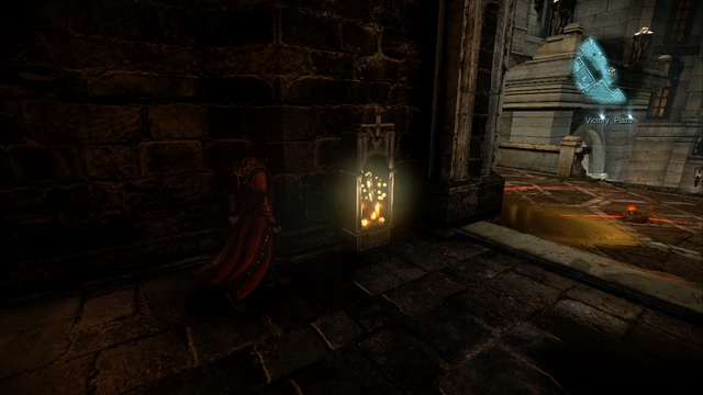 Memorial and a proximity mine lying at the entrance. - Mission 6 - The Antidote II - The Main Campaign - walkthrough - Castlevania: Lords of Shadow 2 - Game Guide and Walkthrough