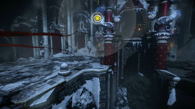 Pillar-like device - to the right you can see a Pain Box. - Mission 7 - Pieces of a Mirror - The Main Campaign - walkthrough - Castlevania: Lords of Shadow 2 - Game Guide and Walkthrough
