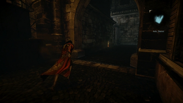 Turn into the tunnel on the left after going down the ladder - you should see this. - Mission 8 - The Hooded Man - The Main Campaign - walkthrough - Castlevania: Lords of Shadow 2 - Game Guide and Walkthrough