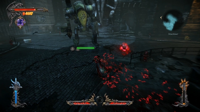 First enemy you encounter with a double health bar - one of it regenerates automatically. - Mission 8 - The Hooded Man - The Main Campaign - walkthrough - Castlevania: Lords of Shadow 2 - Game Guide and Walkthrough