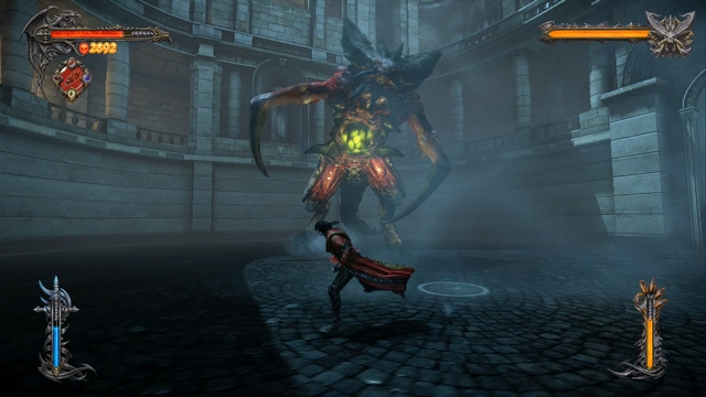 Another epic-looking boss who at the same time is one of the weakest. - Mission 8 - The Hooded Man - The Main Campaign - walkthrough - Castlevania: Lords of Shadow 2 - Game Guide and Walkthrough