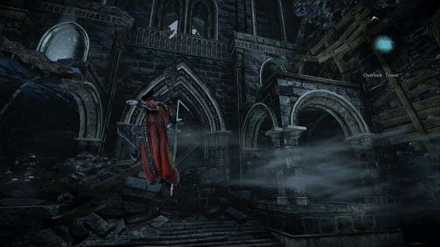 To the left theres a Pile of Sacrifice, and to the right theres wooden scaffolding allowing you to climb up. - Mission 10 - The Mirror of Fate - The Main Campaign - walkthrough - Castlevania: Lords of Shadow 2 - Game Guide and Walkthrough